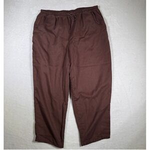 Bobbie Brooks Woman Brown Elastic Waist‎ Pants Casual Lounge Size 1X